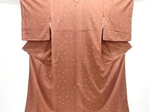 大正ロマン　絣柄織り出しお召着物